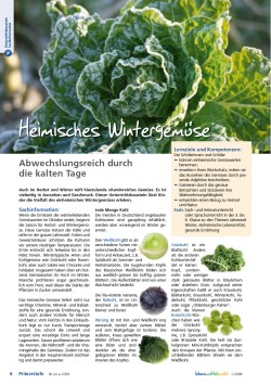 Heimisches Wintergemüse