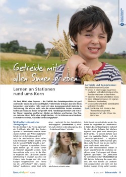 Getreide mit allen Sinnen erleben